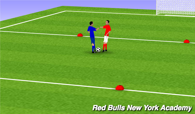 Football/Soccer Session Plan Drill (Colour): Warmup