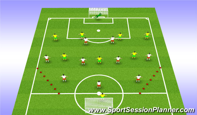 Football/Soccer Session Plan Drill (Colour): Shadow Play