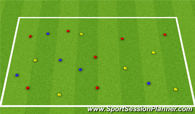 Football/Soccer Session Plan Drill (Colour): SAQ