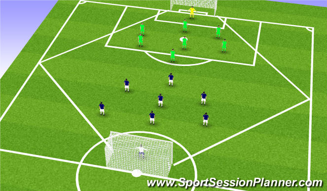 Football/Soccer Session Plan Drill (Colour): Screen 1