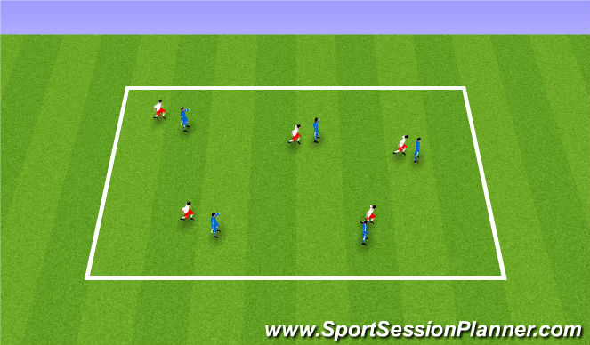 Football/Soccer Session Plan Drill (Colour): Tails!