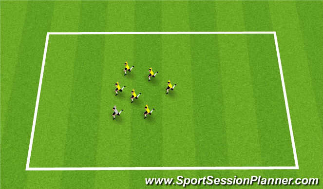 Football/Soccer Session Plan Drill (Colour): Warm Up