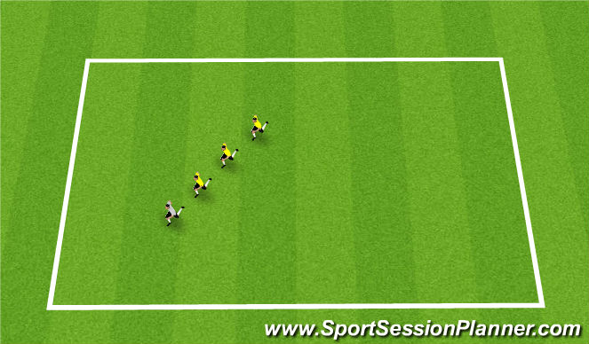 Football/Soccer Session Plan Drill (Colour): Follow the Leader