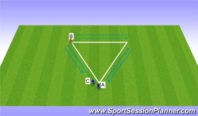 Football/Soccer Session Plan Drill (Colour): warm up