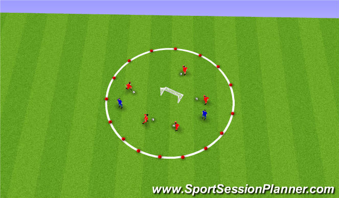 Football/Soccer Session Plan Drill (Colour): Warm up A