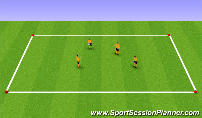Football/Soccer Session Plan Drill (Colour): Find the free player