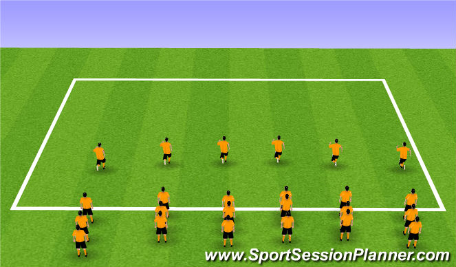 Football/Soccer Session Plan Drill (Colour): Hill sprints