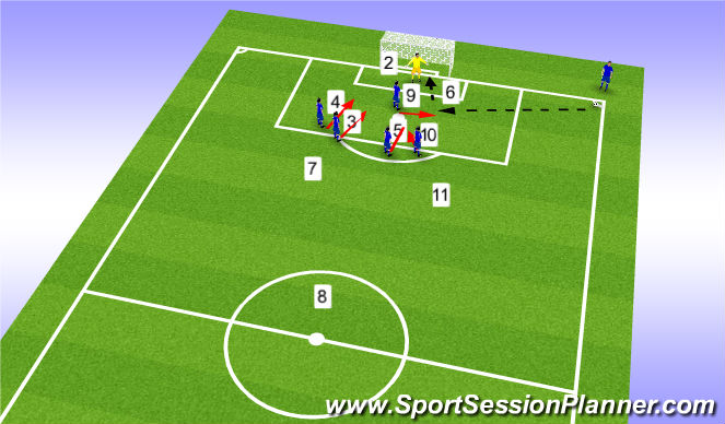 Football/Soccer Session Plan Drill (Colour): Screen 1