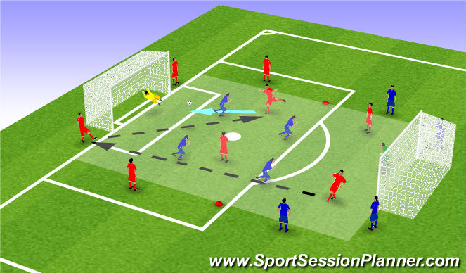 Football/Soccer Session Plan Drill (Colour): Screen 1