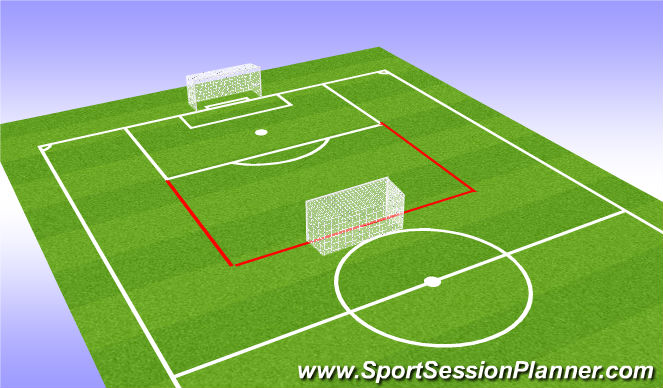 Football/Soccer Session Plan Drill (Colour): Små lag spel. 3 Lag