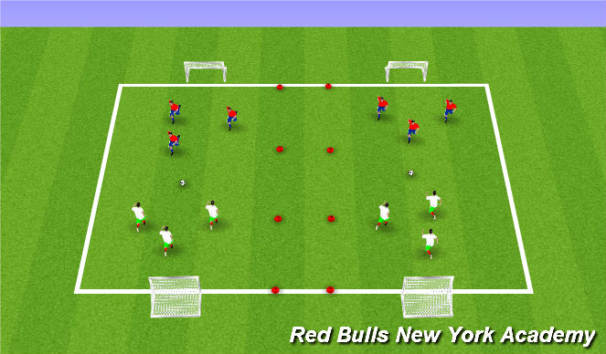 Football/Soccer Session Plan Drill (Colour): Small-Sided Tournament