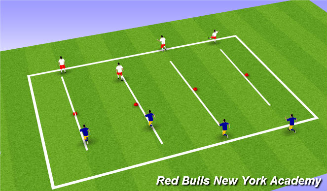 Football/Soccer Session Plan Drill (Colour): Warm up