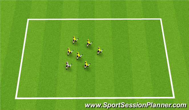 Football/Soccer Session Plan Drill (Colour): Warm Up