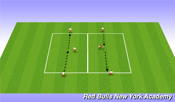 Football/Soccer Session Plan Drill (Colour): Warm Up
