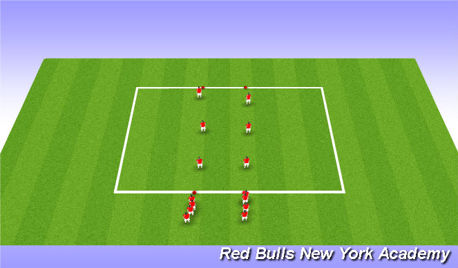 Football/Soccer Session Plan Drill (Colour): Warm -Up