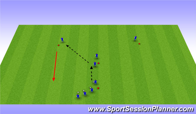 Football/Soccer Session Plan Drill (Colour): Warm-Up