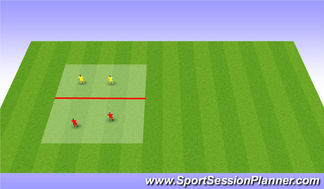Football/Soccer Session Plan Drill (Colour): Soccer Tennis
