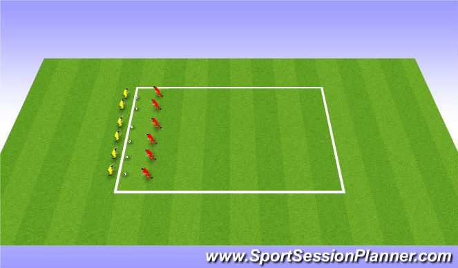 Football/Soccer Session Plan Drill (Colour): Push backs