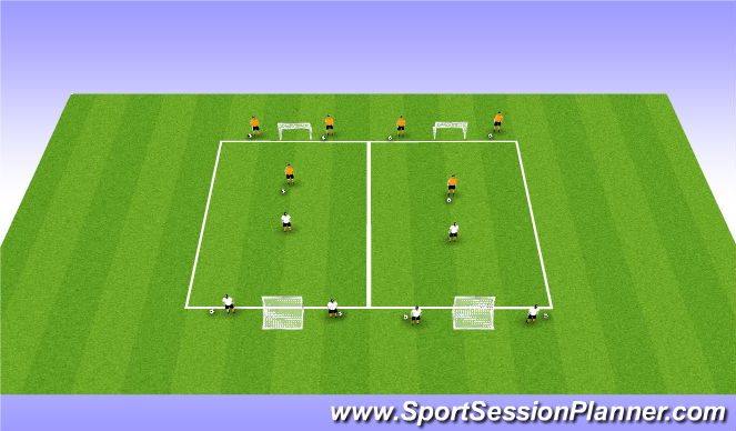 Football/Soccer Session Plan Drill (Colour): Stage 3