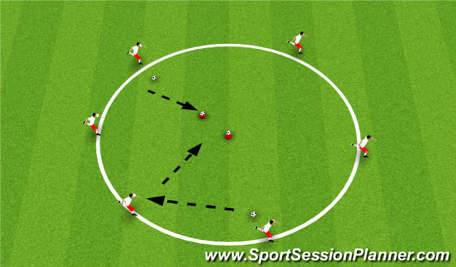 Football/Soccer Session Plan Drill (Colour): King's Pin