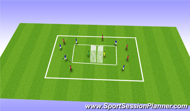 Football/Soccer Session Plan Drill (Colour): Screen 5