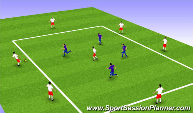 Football/Soccer Session Plan Drill (Colour): Animation 1