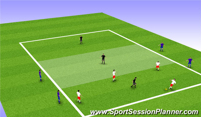 Football/Soccer Session Plan Drill (Colour): Animation 2