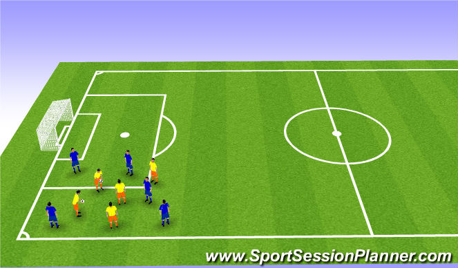 Football/Soccer Session Plan Drill (Colour): Warm-Up