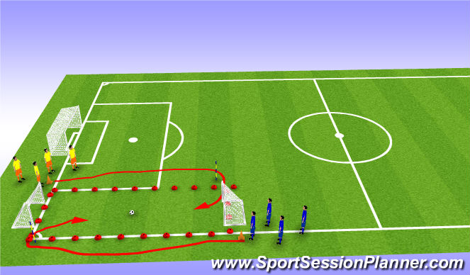 Football/Soccer Session Plan Drill (Colour): Star Wars