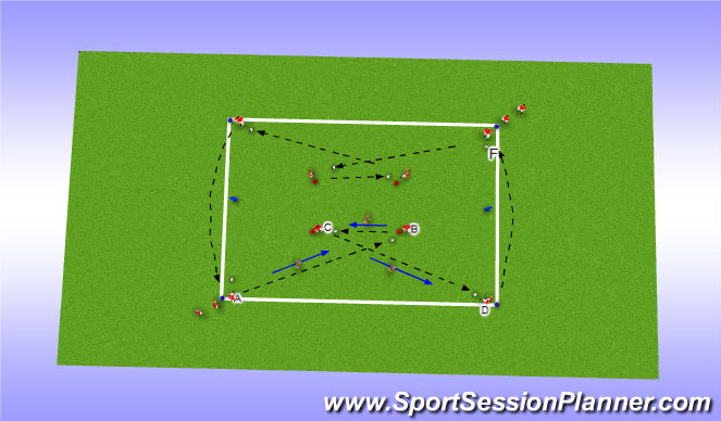 Football/Soccer Session Plan Drill (Colour): Warm-up: Technical