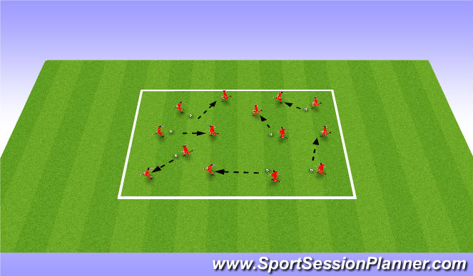 Football/Soccer Session Plan Drill (Colour): Screen 1