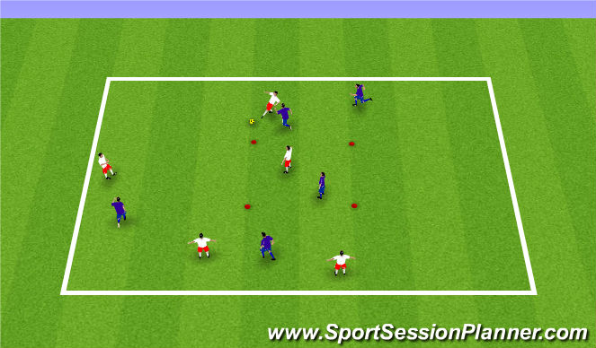 Football/Soccer Session Plan Drill (Colour): Phase 5