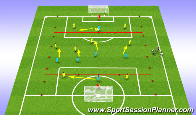 Football/Soccer Session Plan Drill (Colour): Skill