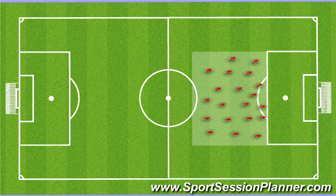 Football/Soccer Session Plan Drill (Colour): Ball Mastery