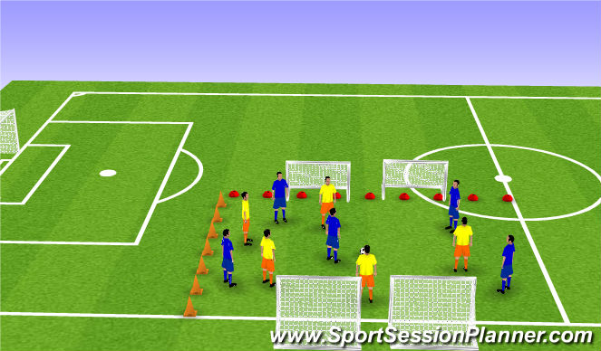 Football/Soccer Session Plan Drill (Colour): MDG