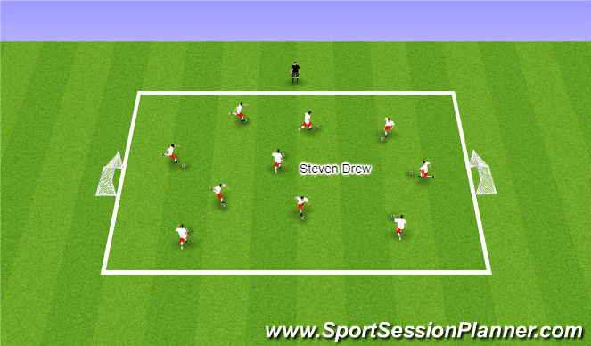 Football/Soccer Session Plan Drill (Colour): Drivers Ed.