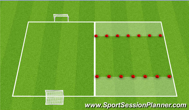 Football/Soccer Session Plan Drill (Colour): ssg(one with goals and one with endzones