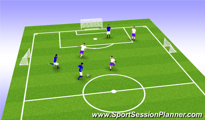 Football/Soccer Session Plan Drill (Colour): Welcome Scrimmage