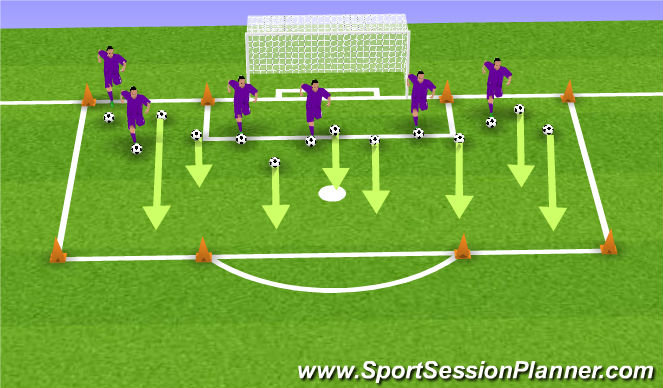 Football/Soccer Session Plan Drill (Colour): Screen 1