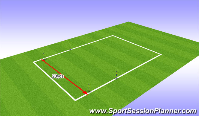 Football/Soccer Session Plan Drill (Colour): Cool Down
