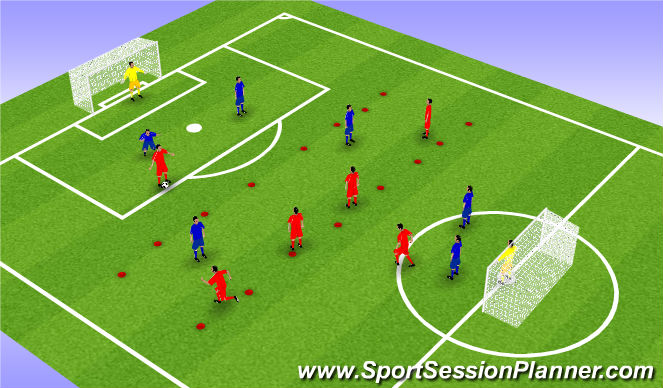 Football/Soccer Session Plan Drill (Colour): Screen 1