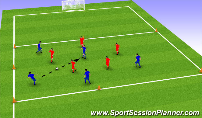 Football/Soccer Session Plan Drill (Colour): Screen 4