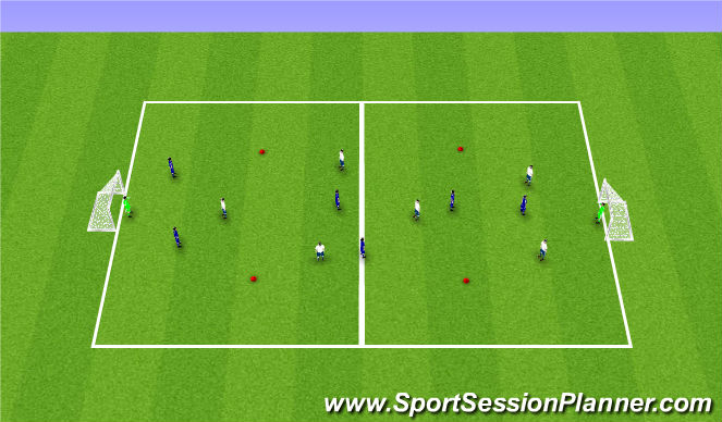 Football/Soccer Session Plan Drill (Colour): Stage 3