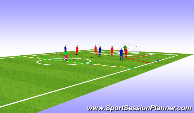 Football/Soccer Session Plan Drill (Colour): Screen 1