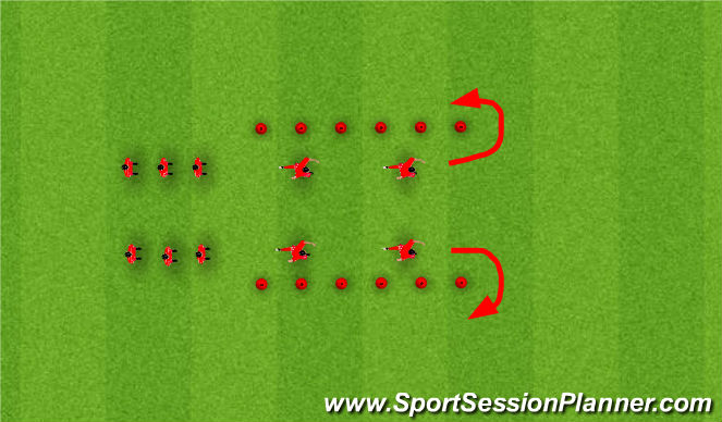 Football/Soccer Session Plan Drill (Colour): F-Marc
