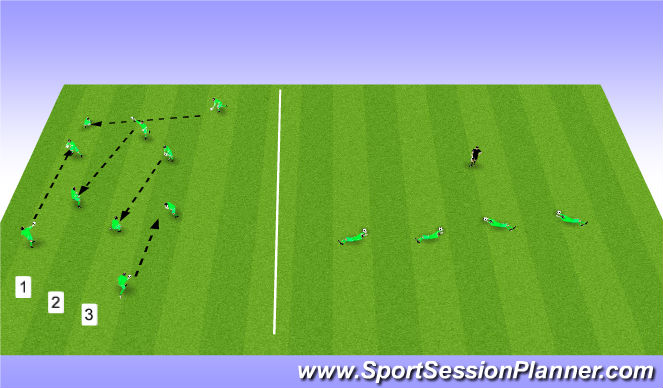 Football/Soccer Session Plan Drill (Colour): Hand Distribution & Catching Warm-Up