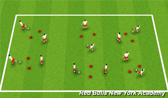 Football/Soccer Session Plan Drill (Colour): warm up: