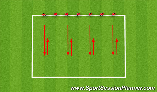 Football/Soccer Session Plan Drill (Colour): Cool Down