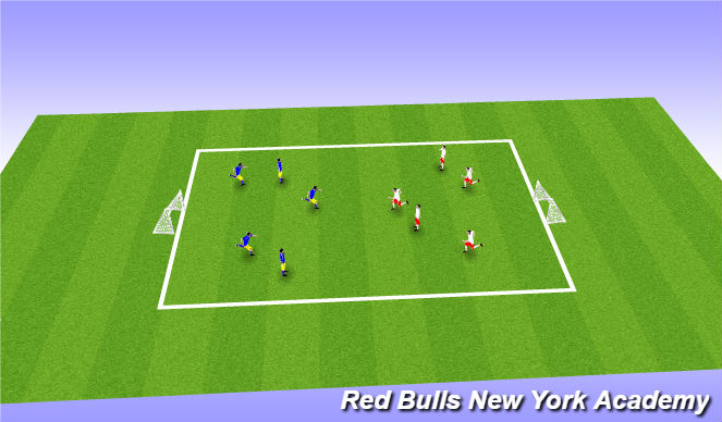 Football/Soccer Session Plan Drill (Colour): Free Play