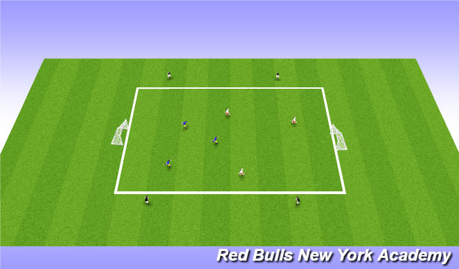 Football/Soccer Session Plan Drill (Colour): Conditioned Game